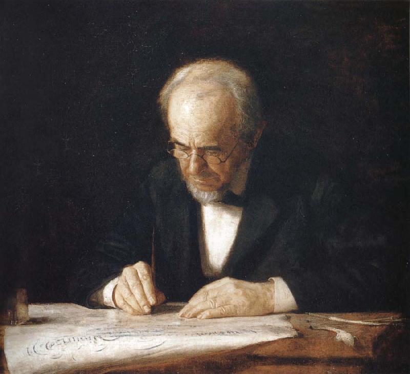 Thomas Eakins Write Master oil painting image